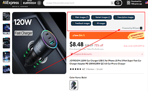 AliSaver | Download AliExpress Image & Video screenshot