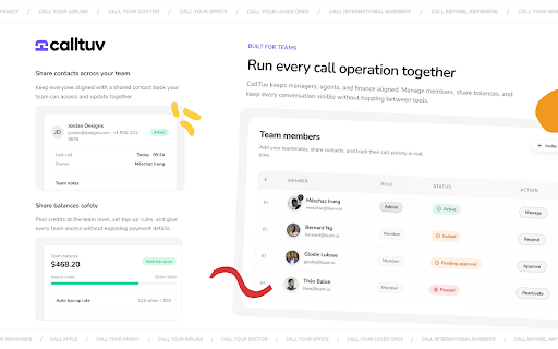CallTuv – Click-to-Call from Your Browser screenshot