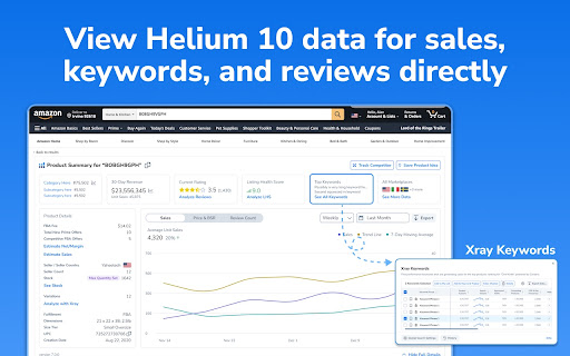 Helium 10 for Amazon Sellers, Influencers, and Walmart Sellers screenshot