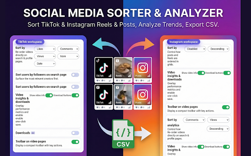 Sort Feed for TikTok & Instagram screenshot