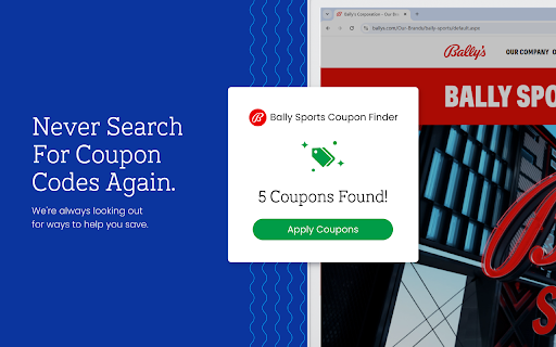 Bally Sports Coupon Finder - 100% Verified Coupons & Deals screenshot