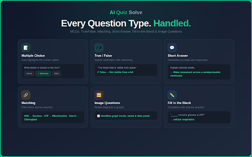 AI Quiz Solve: Homework Helper & Quiz Solver for Canvas, Moodle and More screenshot