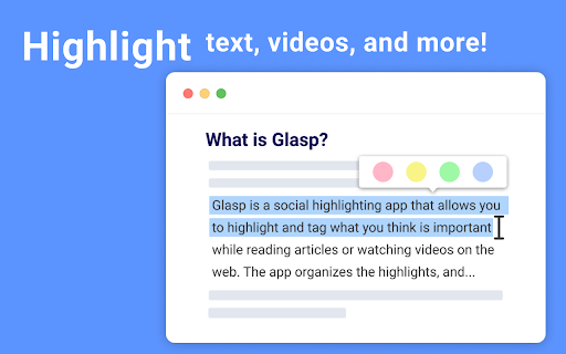 Glasp Web Highlighter: PDF & Web Highlight screenshot