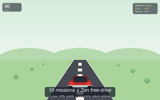 Open Roads - Browser Driving Game screenshot