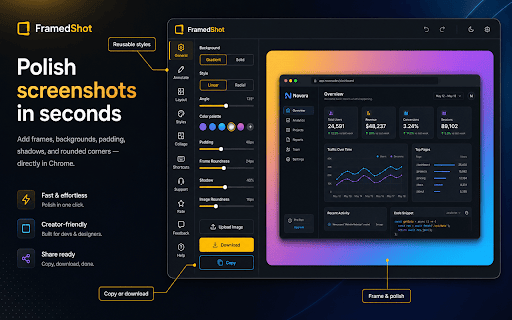 FramedShot: Screenshot Frames, Mockup & Editor screenshot