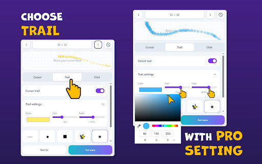 Custom Cursor & Cursor Trails screenshot