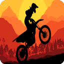 sunset bike racing icon