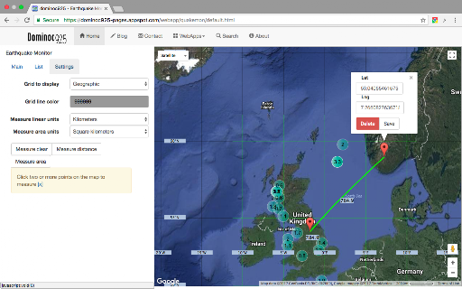 Earthquake Monitor screenshot