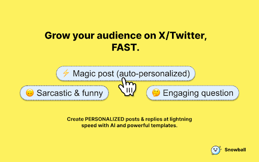 Snowball.club - All-in-one X (Twitter) Growth Platform with AI and more screenshot
