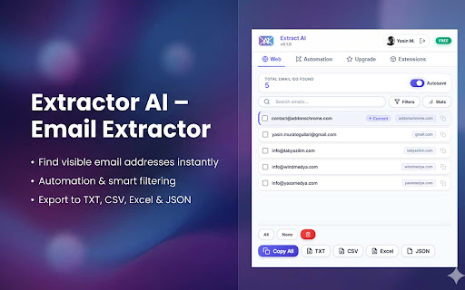 Extract AI – Email Extractor screenshot