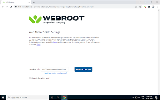 Web Threat Shield screenshot