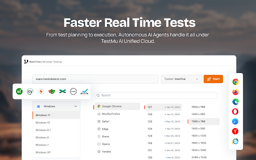 TestMu AI (formerly LambdaTest) screenshot