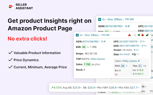 Seller Assistant — Amazon Product Research Tool screenshot