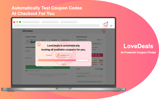 LoveDeals: Automatic Coupons & Deals screenshot