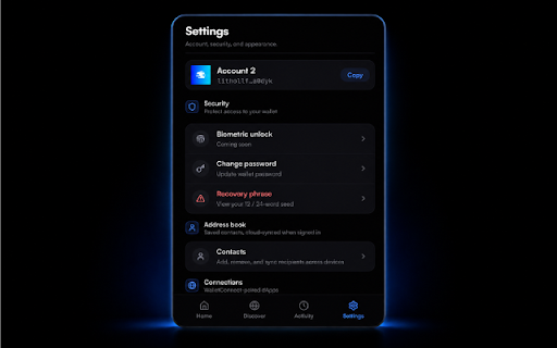 Thanos Wallet screenshot