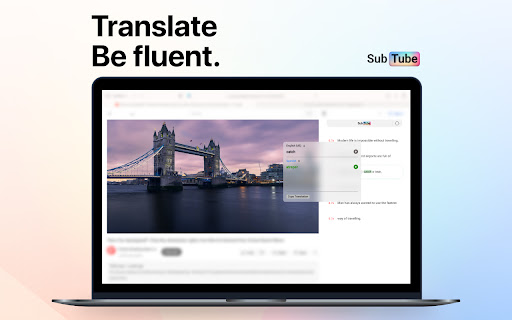 Subtube - Dual Subtitles for YouTube screenshot