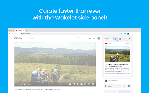 Wakelet screenshot