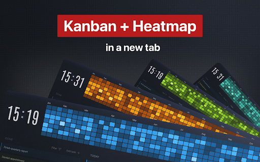 Taskvox: New Tab Task Tracker with Heatmap screenshot