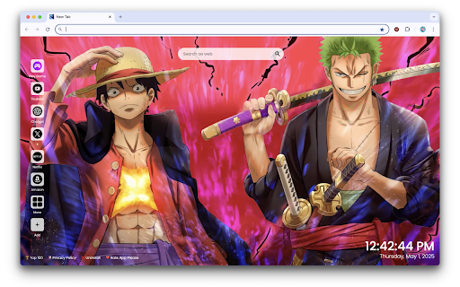 Luffy Zoro Epic Duo in One Piece Live Wallpaper screenshot