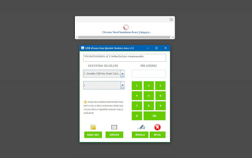 QNB eSolutions İmza İşlemleri Yardımcı Eklentisi screenshot