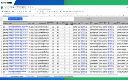 Email Tracker by cloudHQ screenshot