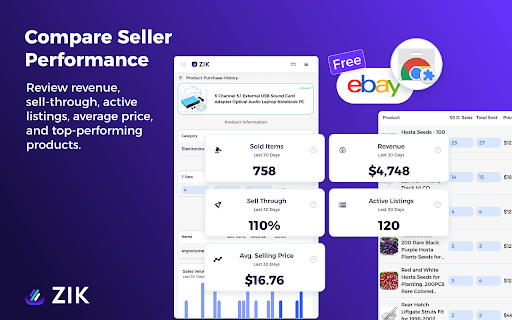 eBay Sold History Button - See Item Purchase History screenshot
