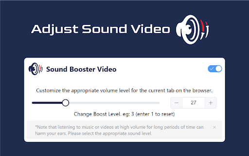 Adjust Sound Video screenshot