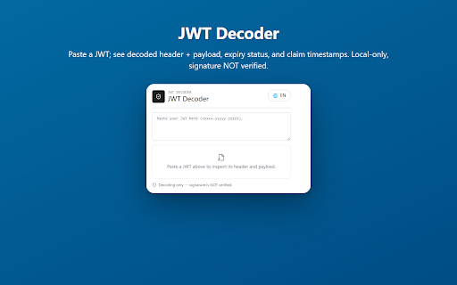 JWT Decoder screenshot