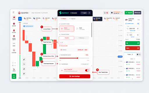 Quotex AI Hunter Robot screenshot