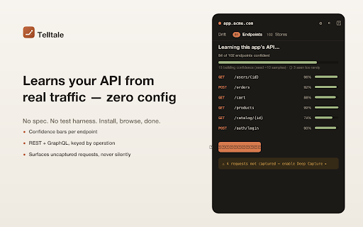 Telltale - API Drift & Schema Monitor (Deep) screenshot