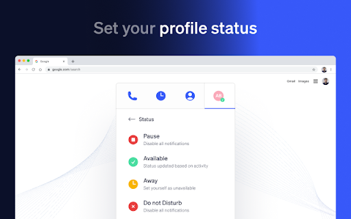 Nextiva Chrome Extension screenshot