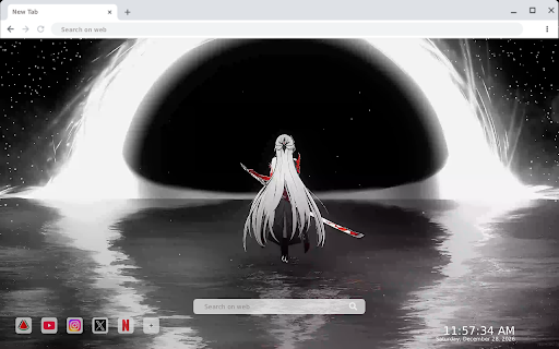 Acheron Black Hole Honkai Star Rail Live Wallpaper screenshot