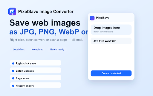 PixelSave Image Converter screenshot