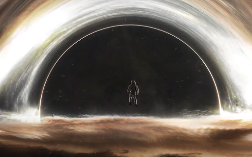 Black Hole Astronaut Live Wallpaper screenshot