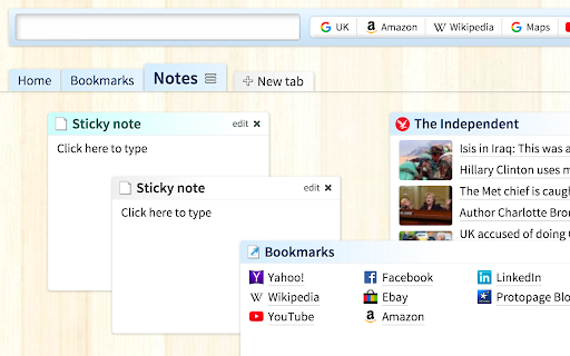 Protopage Start Page screenshot