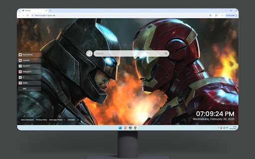 Iron Man vs Batman Live Wallpaper screenshot