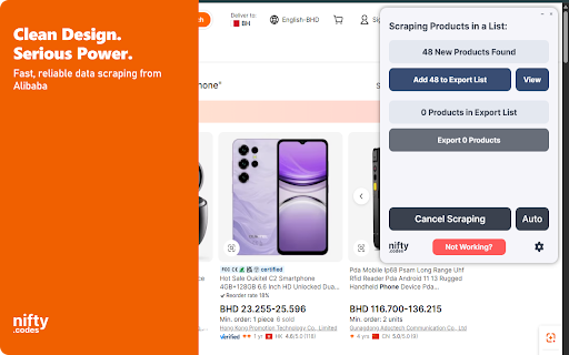 A-Wholesale Scraper: Export Products, Suppliers, Reviews & More screenshot