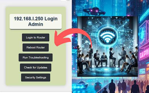 192.168.l.250 Login Admin screenshot