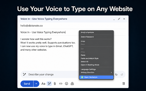 Voice In - Voice Typing & Speech-to-Text Dictation screenshot