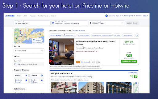 Pricewire screenshot