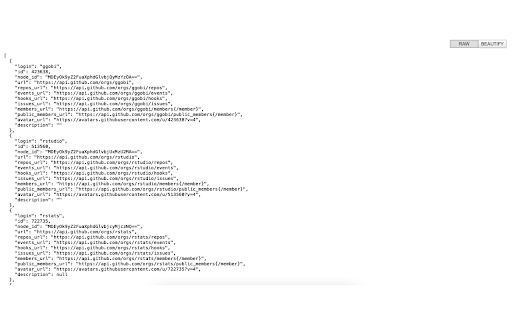 JSON Formatter & Viewer for Chrome screenshot