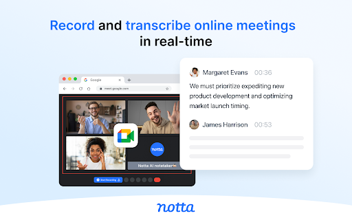 Notta: AI Meeting Notetaker & Audio Transcription screenshot