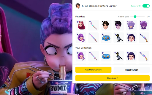 KPop Demon Hunters Cursor ★ Custom Cursor for Chrome™ screenshot