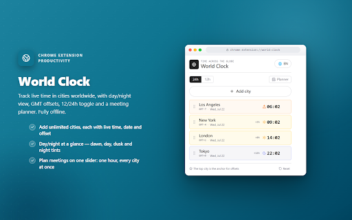 World Clock screenshot