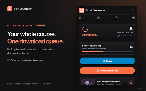 Skool Videos Downloader - Skool Courses Downloader screenshot