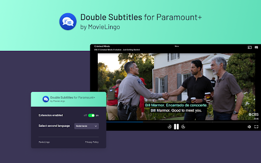 Double Subtitles works with Paramount screenshot