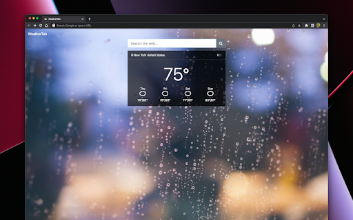 Weather Tab screenshot