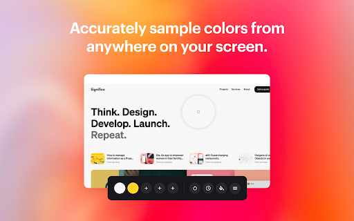 Colorway: Eyedropper & Color Picker Tool screenshot