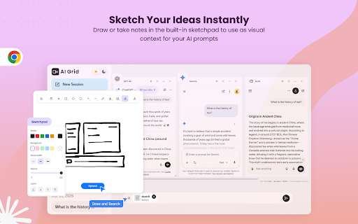 AiGrid: Multi-AI Side-by-Side Chat screenshot