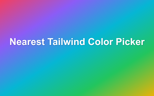 Nearest Tailwind Color Picker screenshot